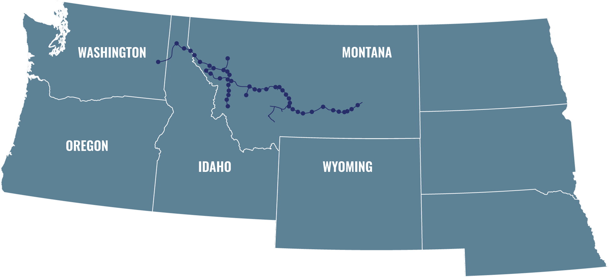 Montana Rail Link Route Map